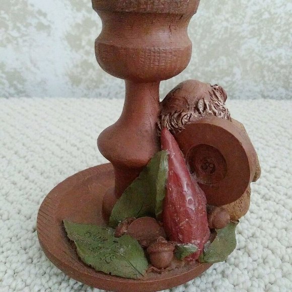 Thomas Clark Gnome Candle Holders Mrs Wink and Wink Too Vintage 1980s - Picture 3 of 8